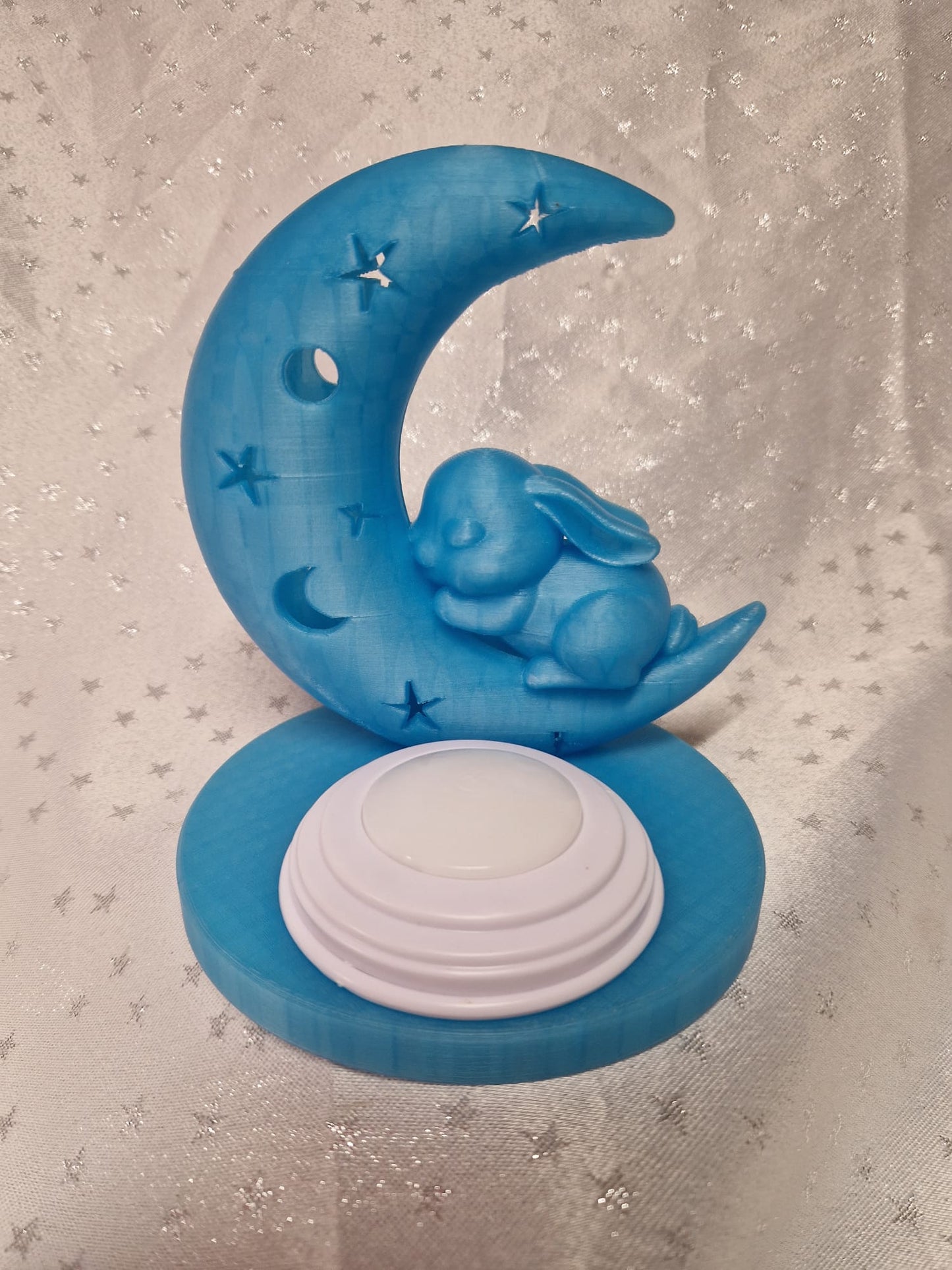 3D Druck Süße Nachtlampe Moonbunny LED