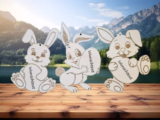 Hase Osteranhänger Wunschtext super süß!!
