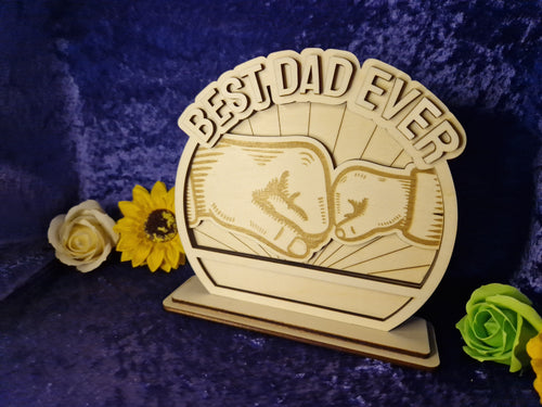 Aufsteller " Best Dad ever" 3D personalisierbar