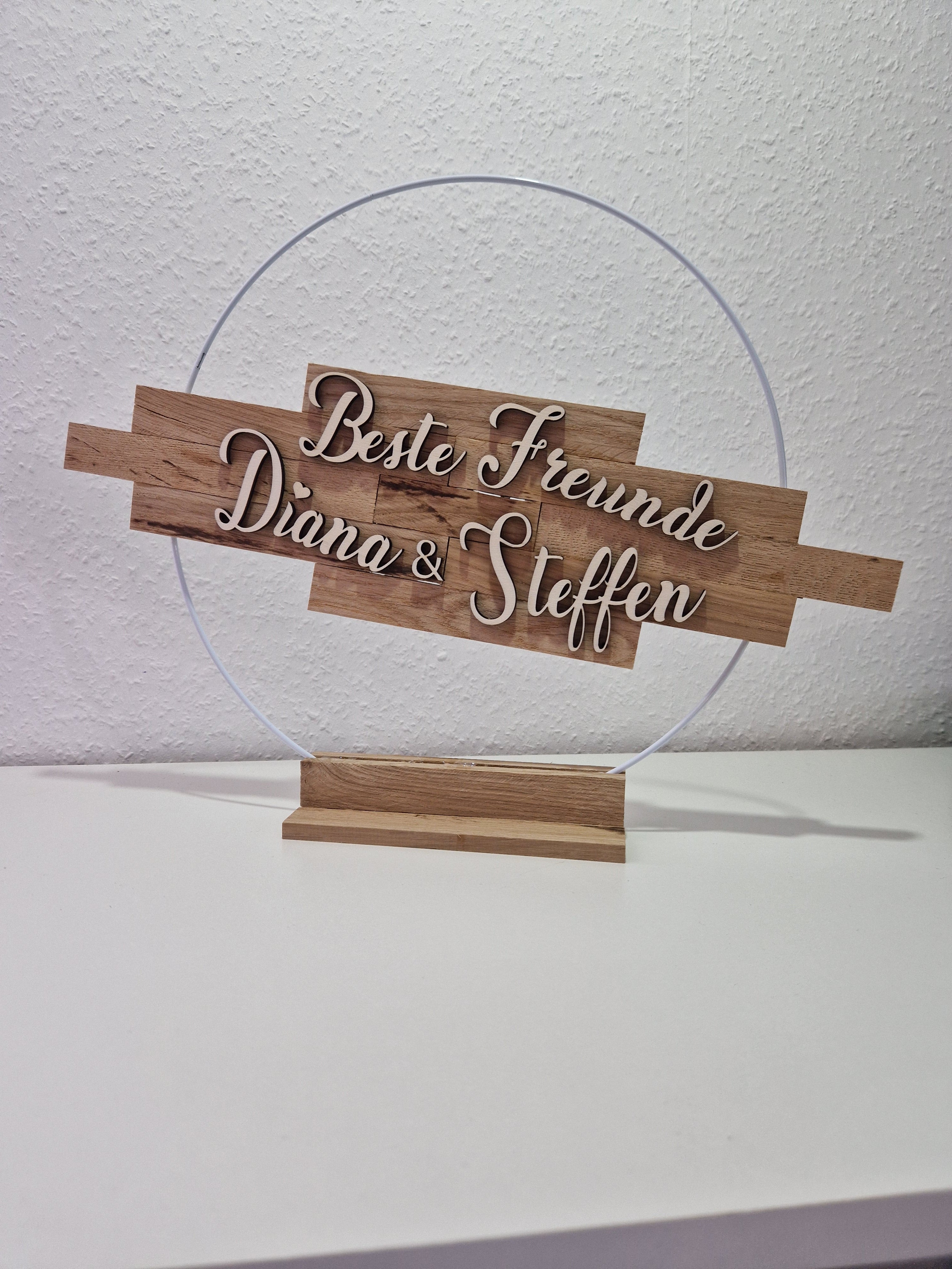 Deko Ring Geschenk Überraschung Muttertag etc. Personalisierbar
