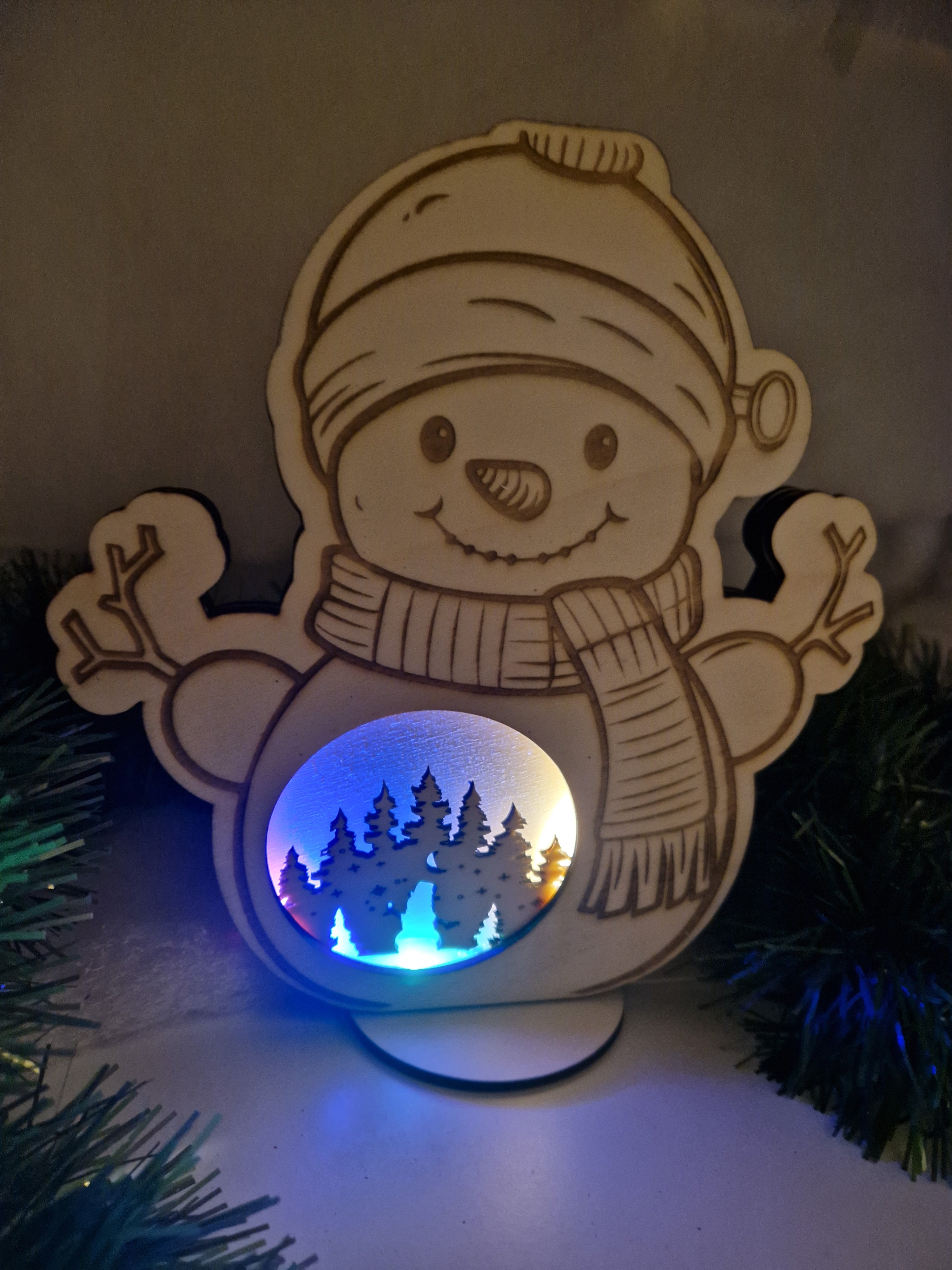 Weihnachtsaufsteller "Frosti 3D" LED