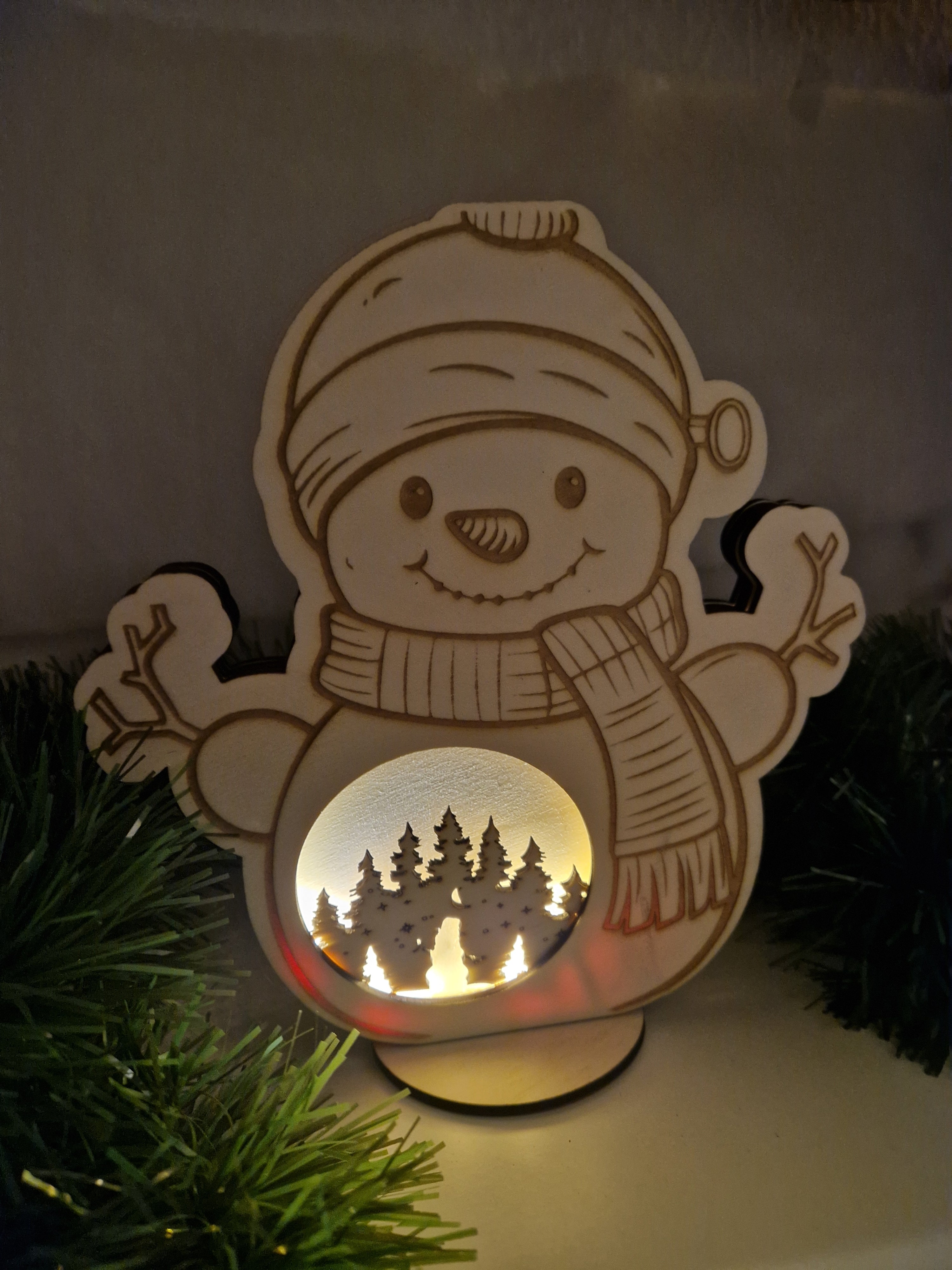 Weihnachtsaufsteller "Frosti 3D" LED