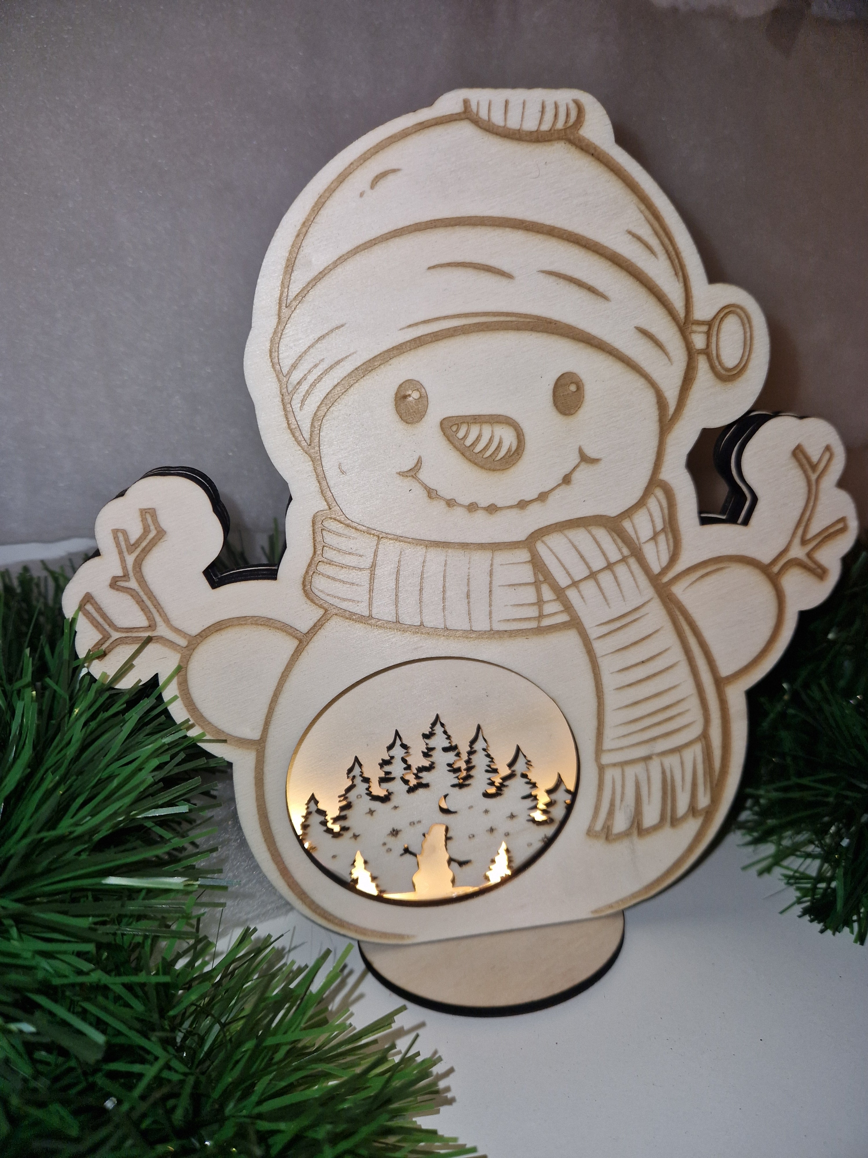 Weihnachtsaufsteller "Frosti 3D" LED