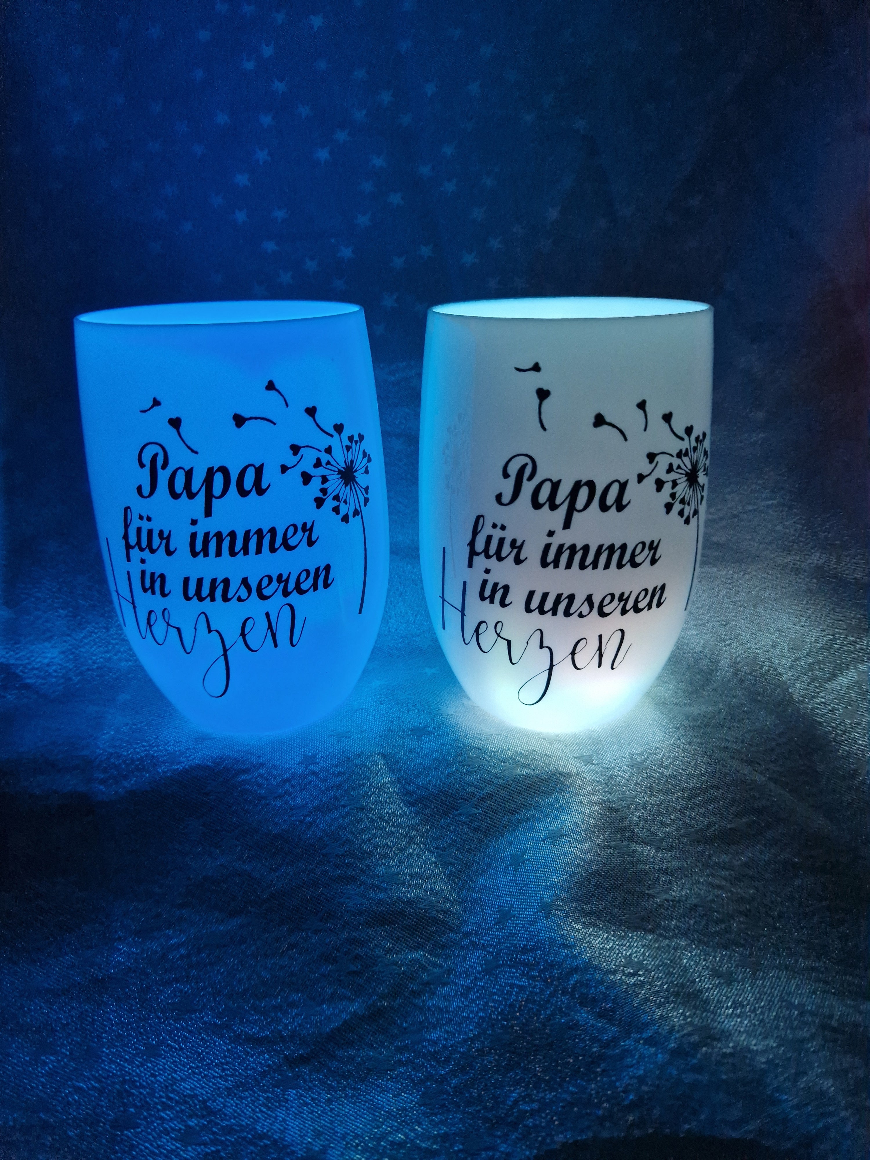 LED Windlicht "Spruch"