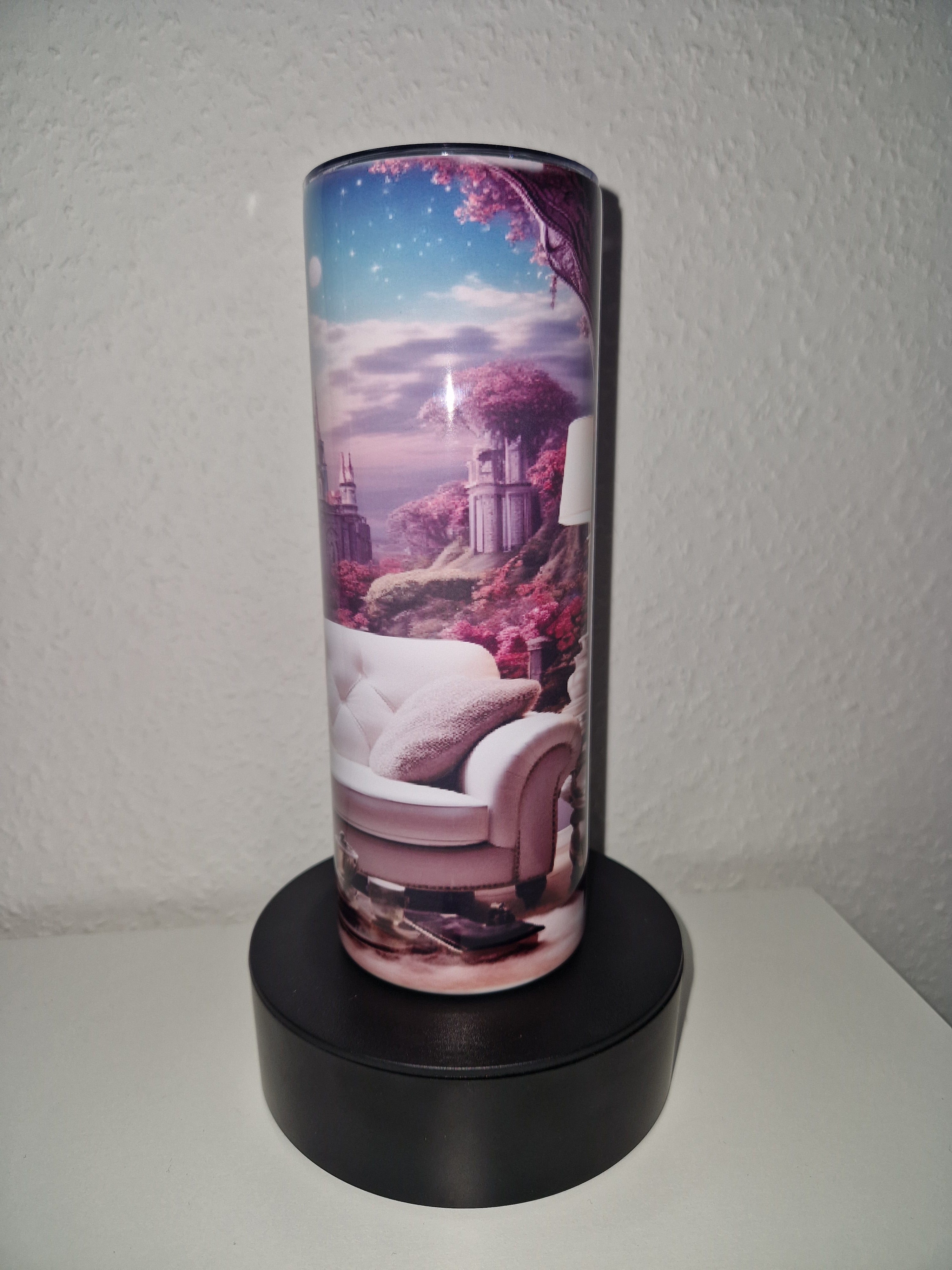 Tumbler Thermobecher to Go "Chihuahua auf Sofa" Personalisierbar