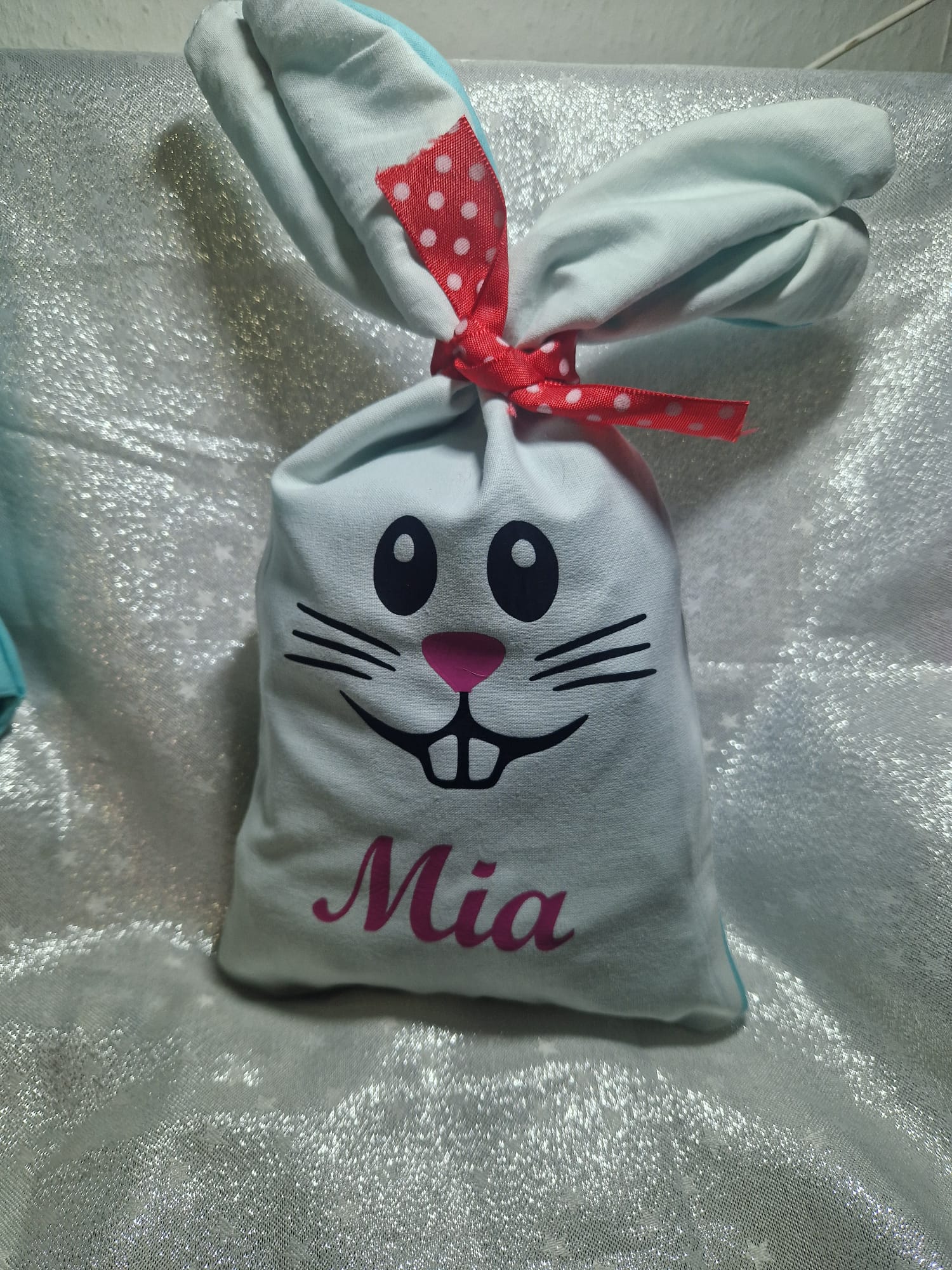 Handmade Ostersäckchen zum Befüllen mit Wunschname