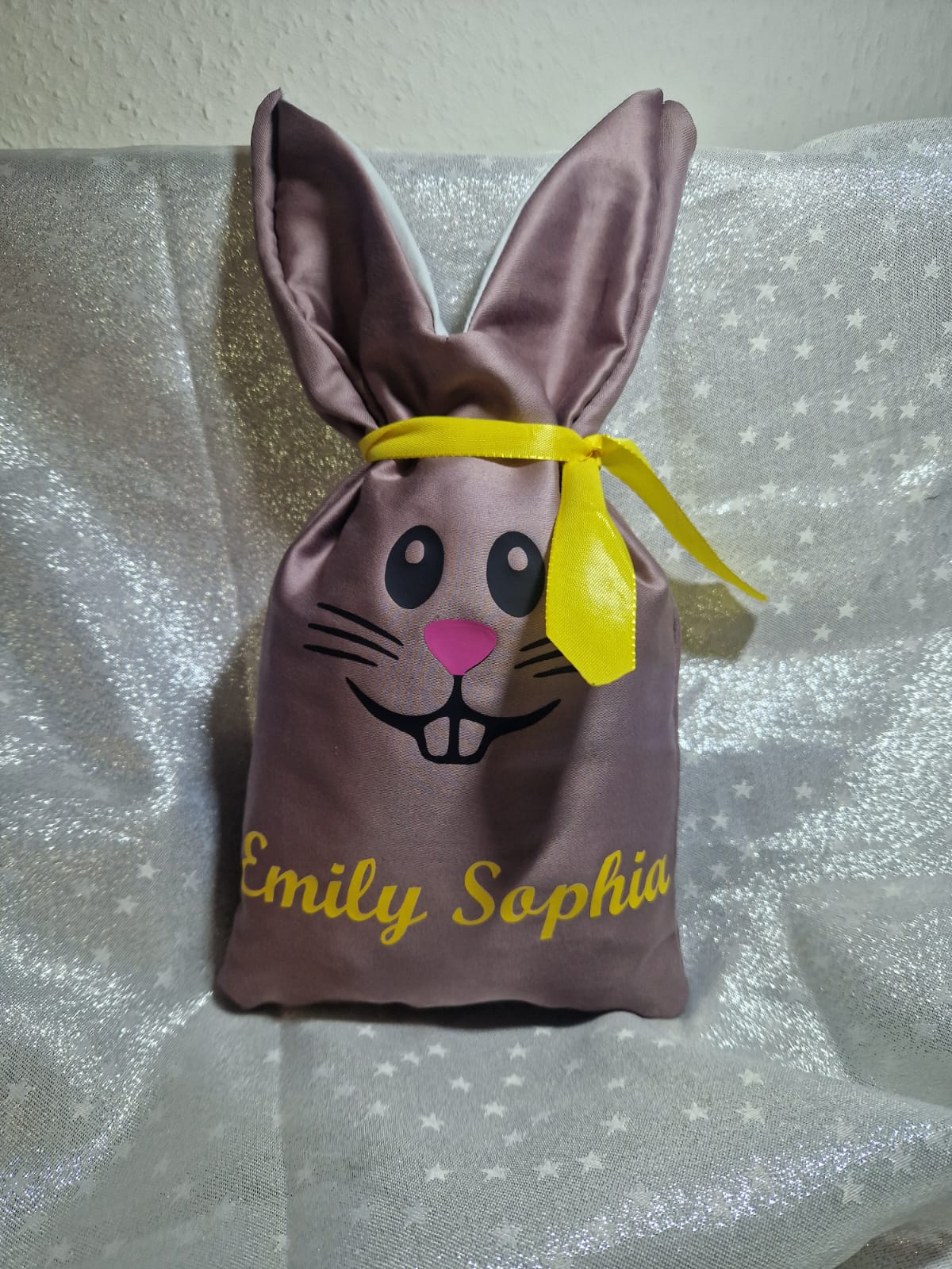 Handmade Ostersäckchen zum Befüllen mit Wunschname