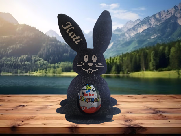 Filz Hase Ü-Ei personalisiert