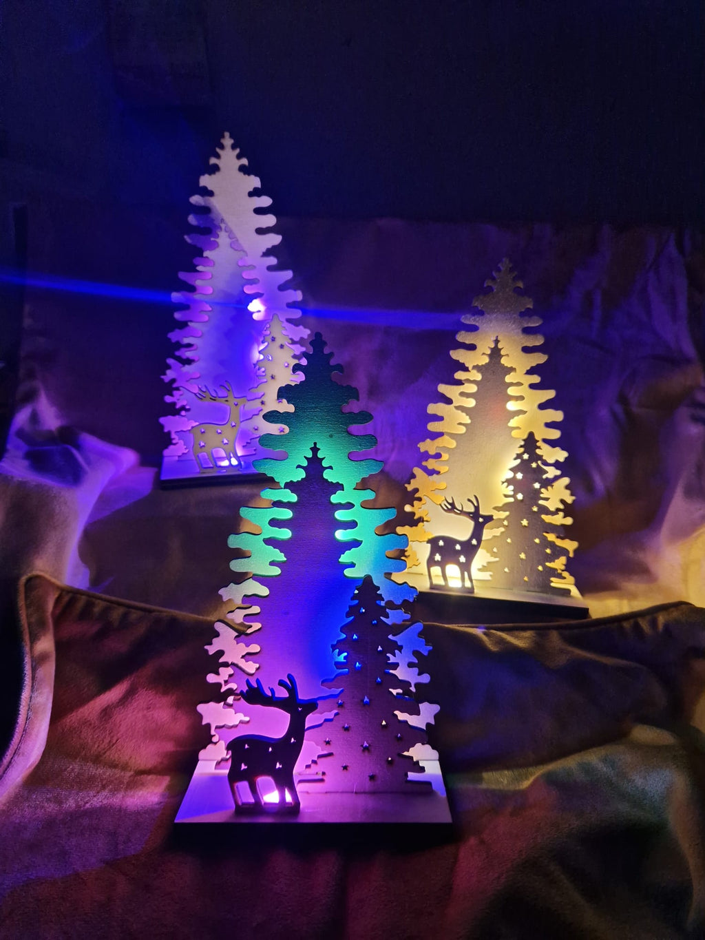LED Weihnachtsaufsteller "Winterlandschaft"