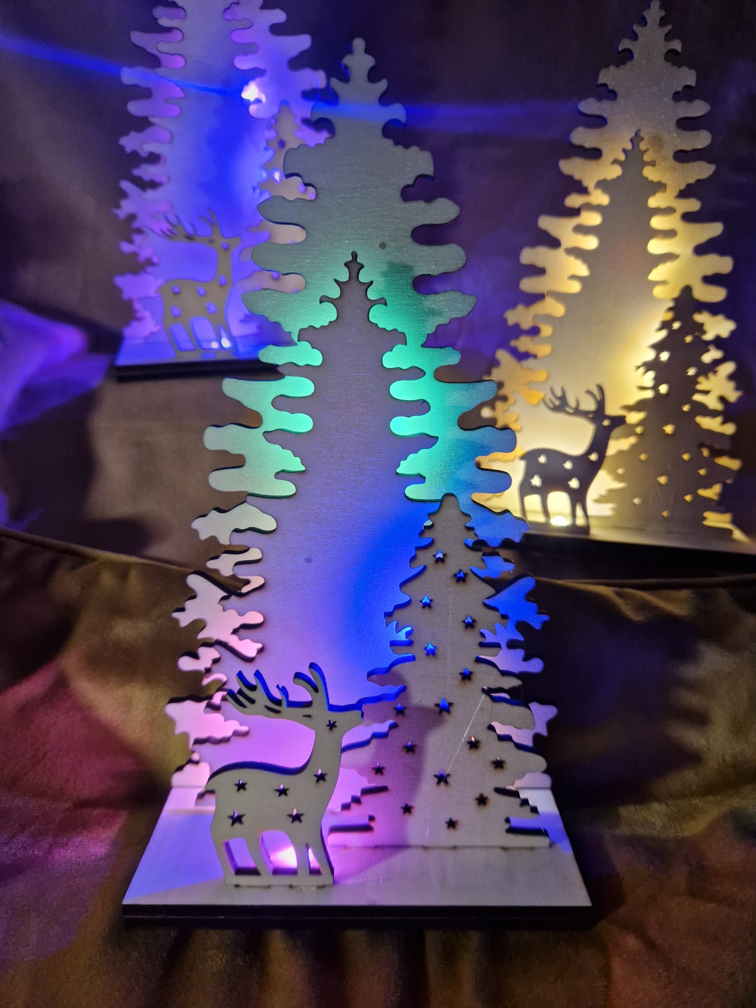 LED Weihnachtsaufsteller "Winterlandschaft"