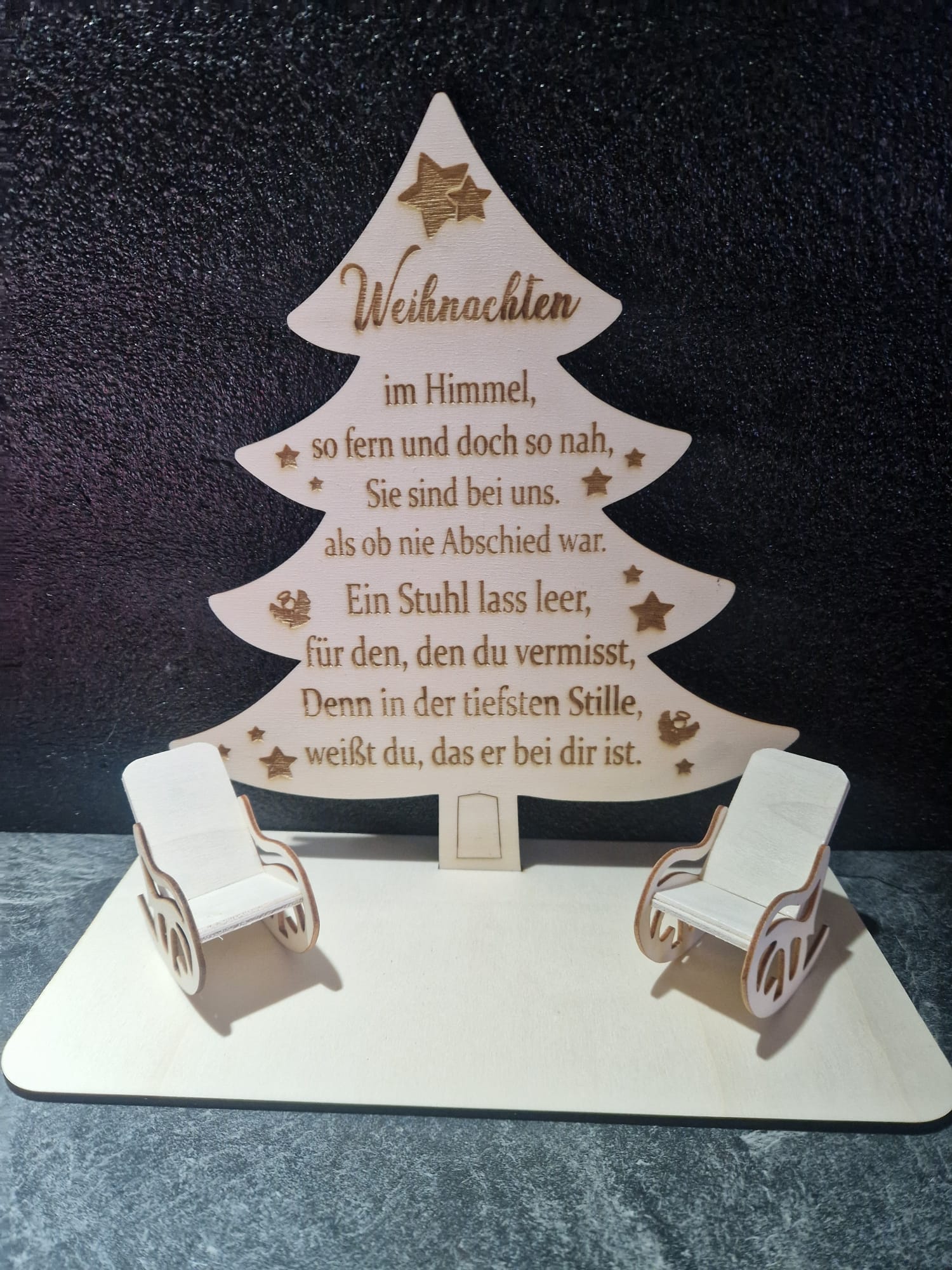 Weihnachten im Himmel Deko Baum
