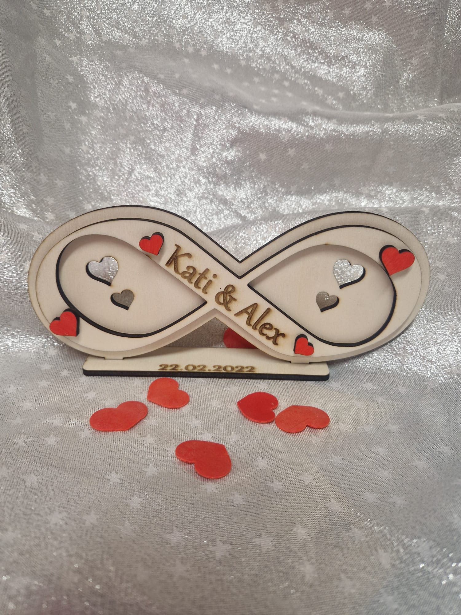 Unendlichkeitszeichen "LOVE HERZ"