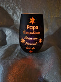 Windlichtglas Personalisiert *Papa/Mama*