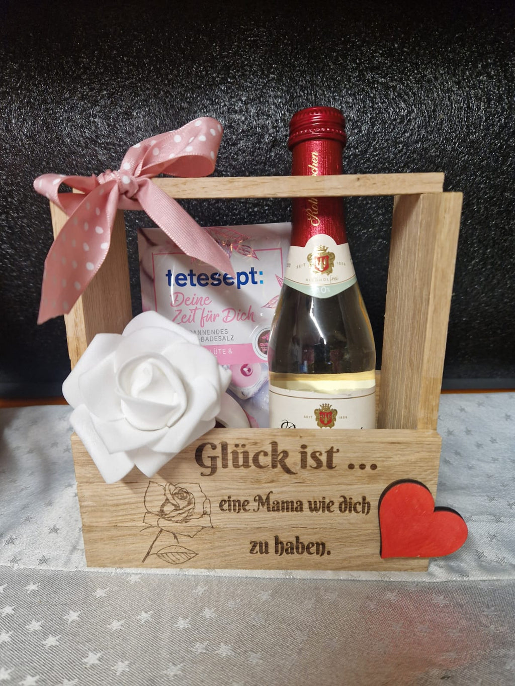 Kleiner Präsentkorb "MAMA/PAPA/OMA usw.