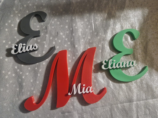 3D Tür/Dekobuchstaben Personalisierbar