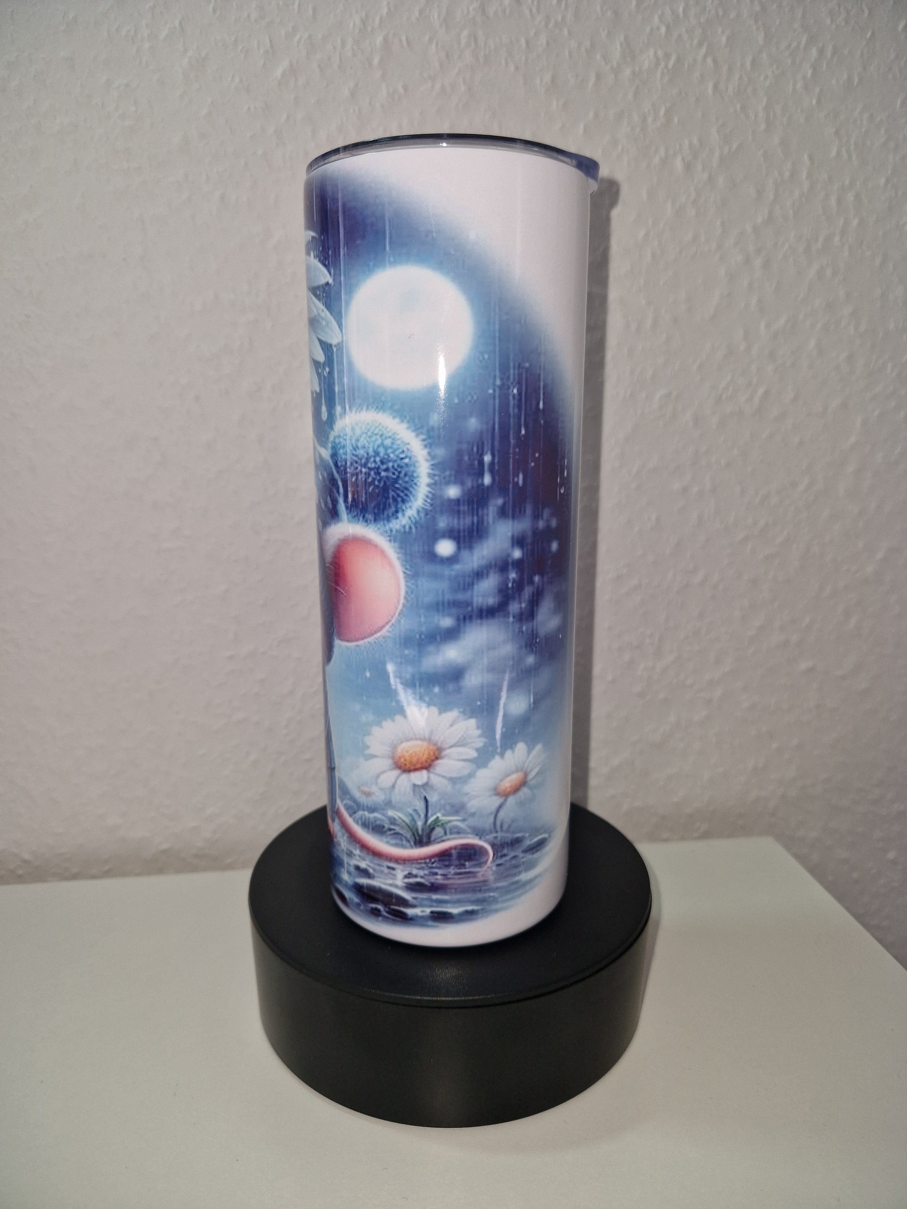 Tumbler Thermobecher to Go "Maus im Regen" Personalisierbar