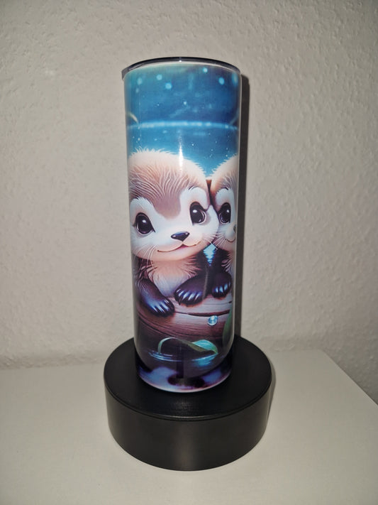 Tumbler Thermobecher to Go "Süße Otter" Personalisierbar