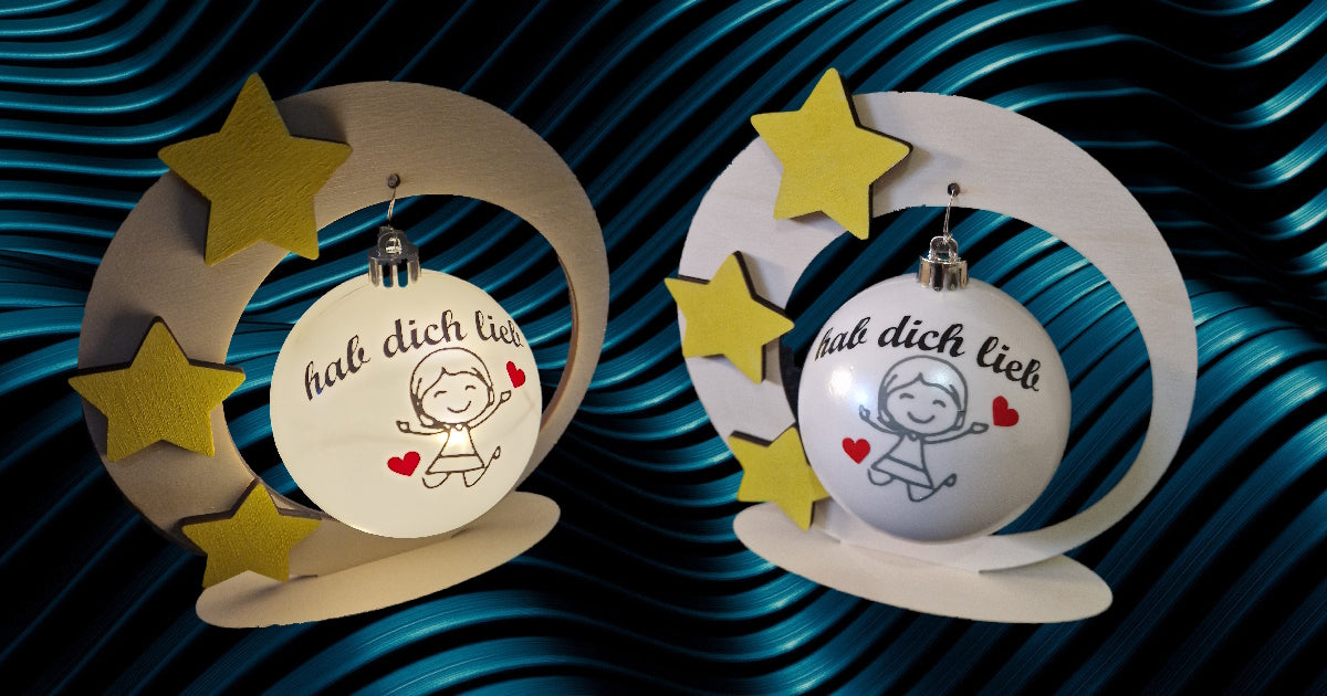 LED Aufsteller "KUGEL" Super Süß