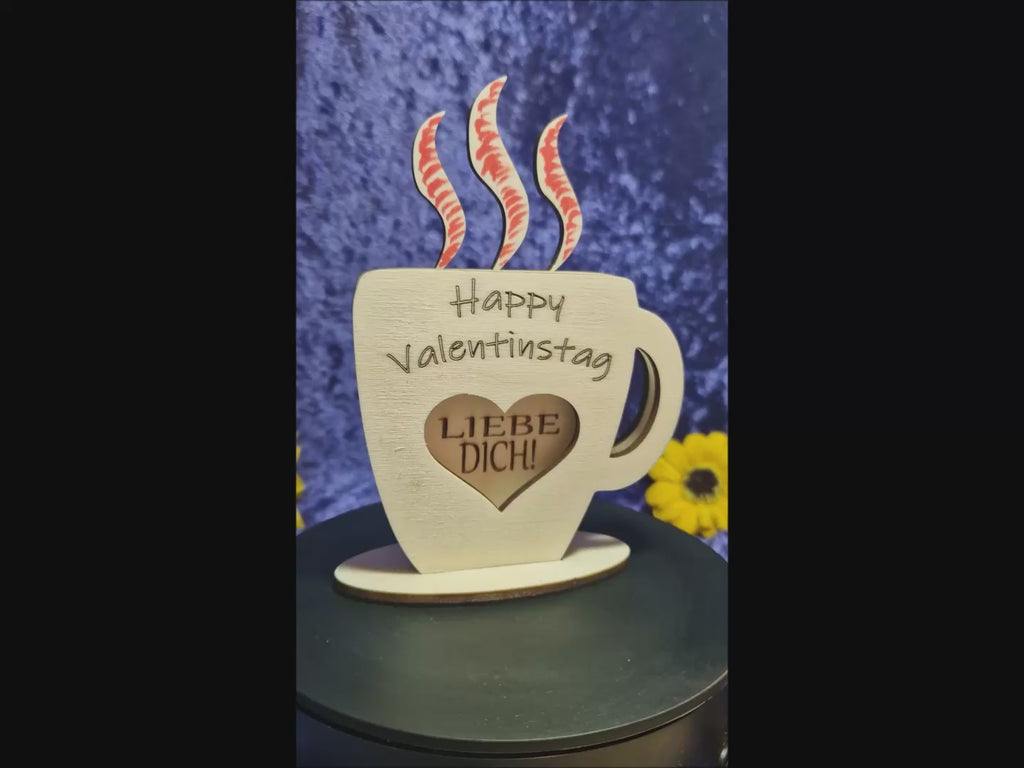 Valentin´s Kaffeetasse Geschenk Überaschung