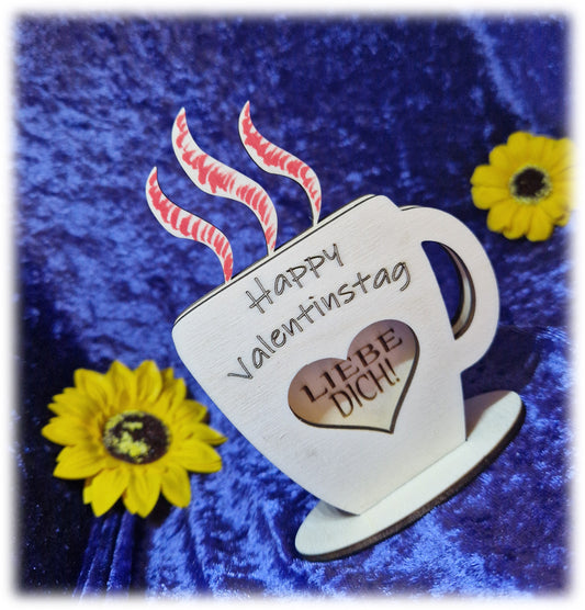 Valentin´s Kaffeetasse Geschenk Überaschung