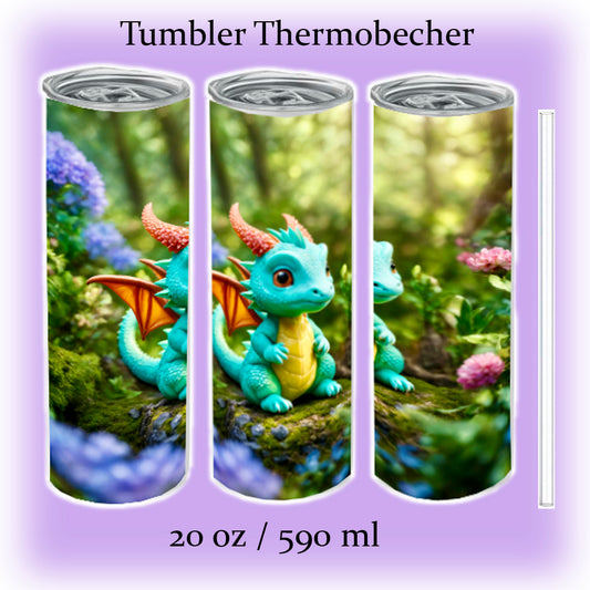 Tumbler Thermobecher 590ml/20oz dein "Wunschmotiv/Text"