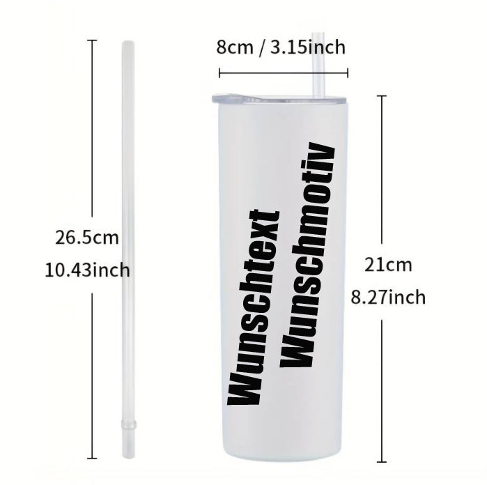 Tumbler Thermobecher 590ml/20oz dein "Wunschmotiv/Text"