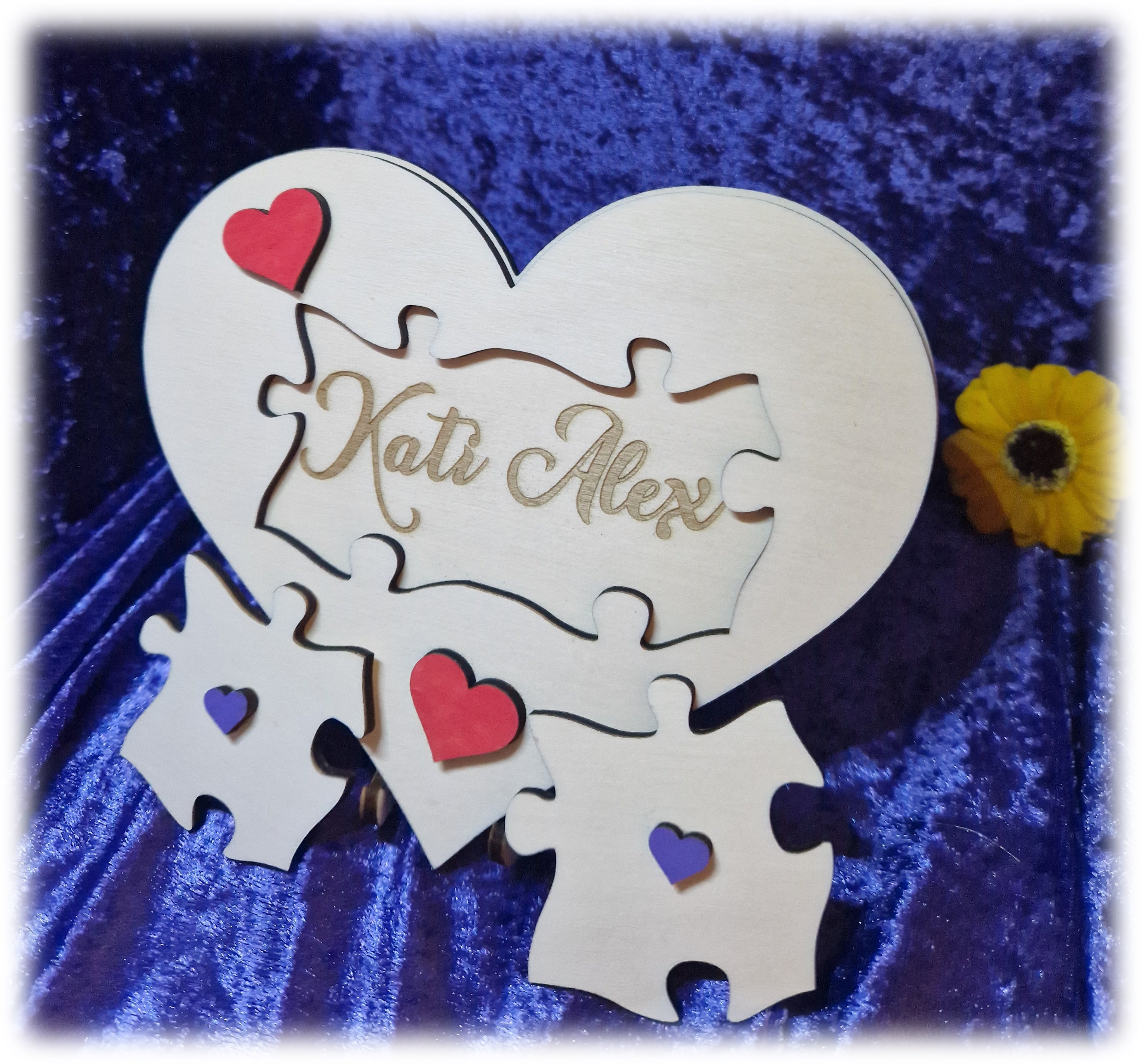 Valentins Partner Herz personalisierbar